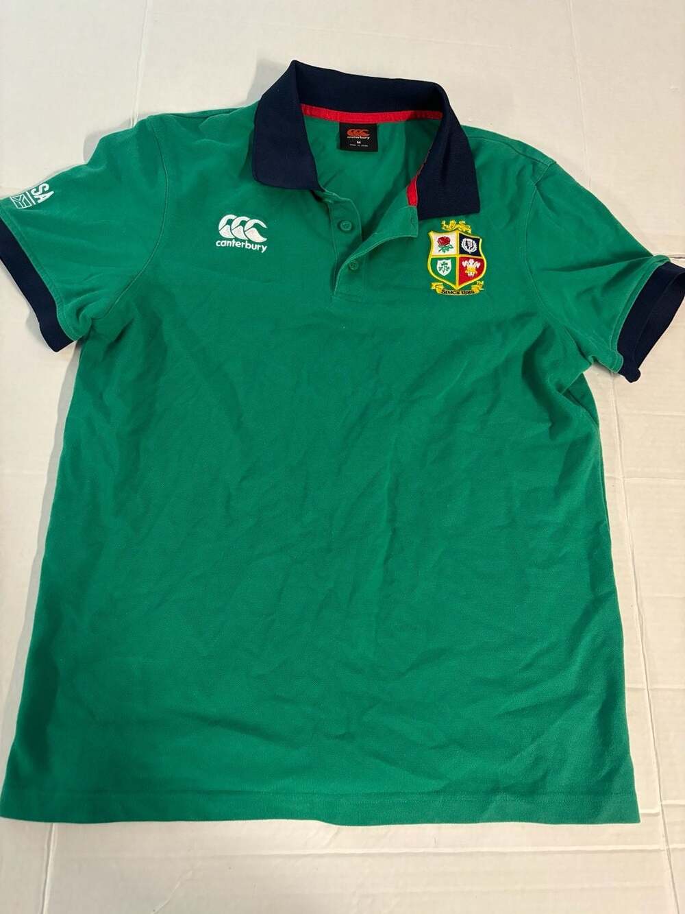 Canterbury British & Irish Lions Men's Green Polo Shirt Men’s Medium